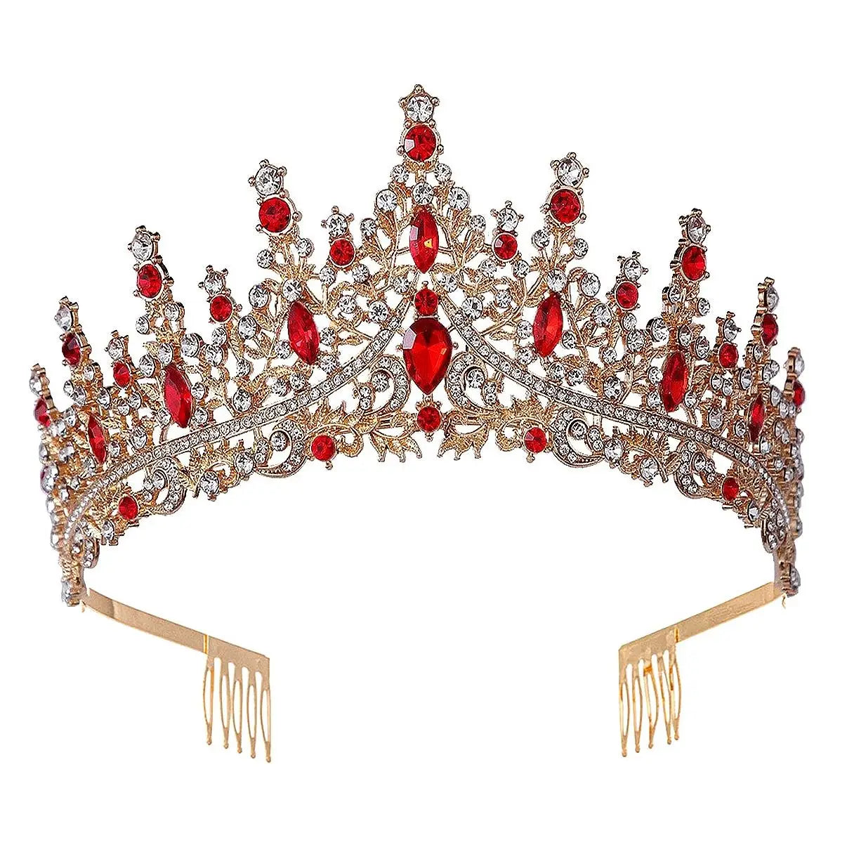 Wholesale High princess tower Rhinestone Tiara