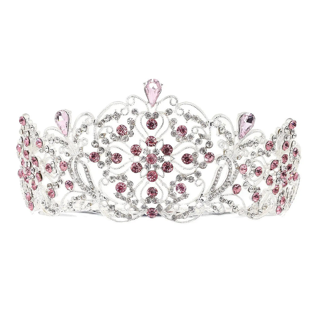 Wholesale Blooming Flower Bud Rhinestone Tiara