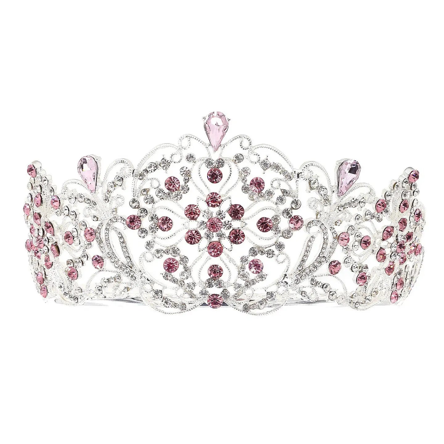 Wholesale Blooming Flower Bud Rhinestone Tiara