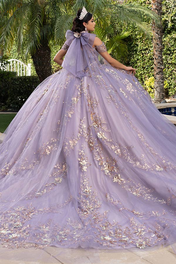 Elegant Off-Shoulder Bow Neckband Quinceanera Ball Gown LK292 for Sweet 16