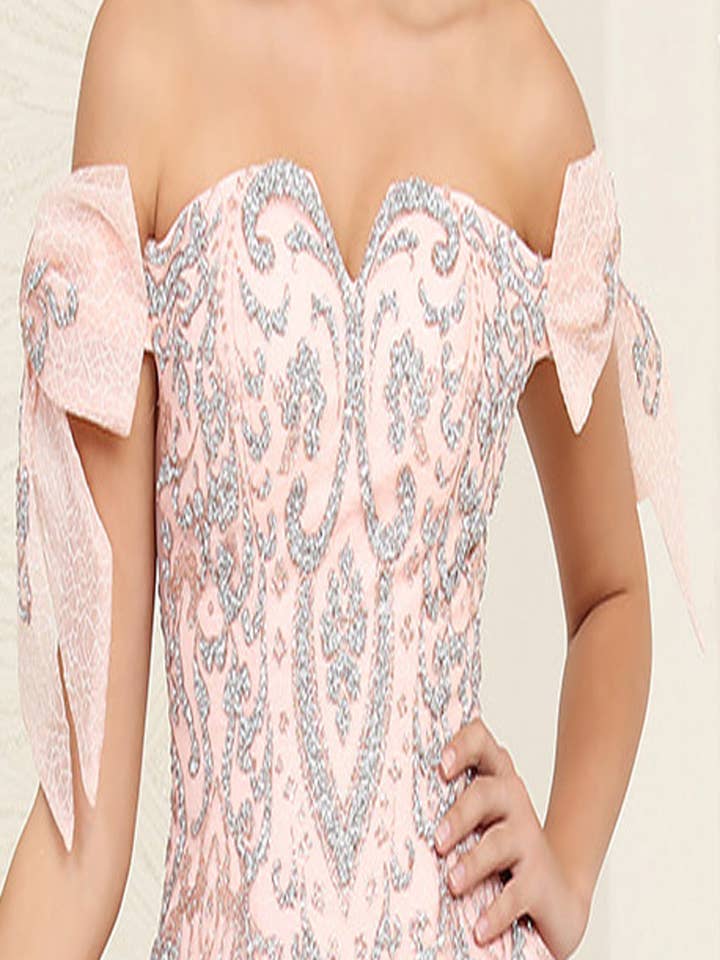 LA241 Sweetheart Ball Gown, Stunning Glitter Corset Beaded Lace-Up