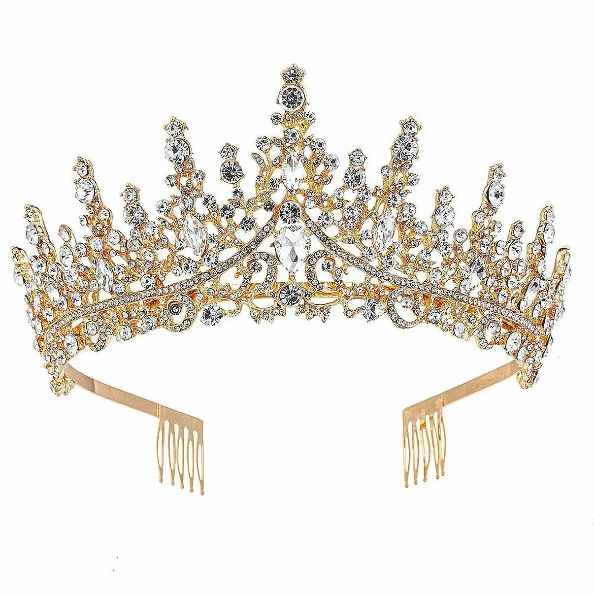 Wholesale High princess tower Rhinestone Tiara