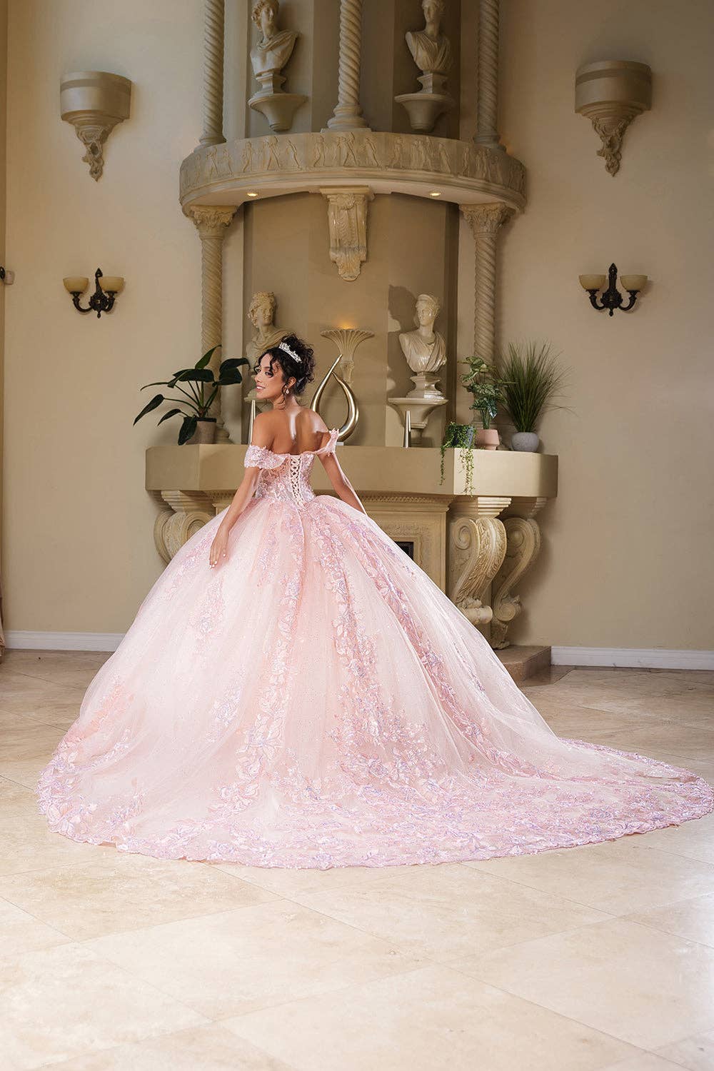 Elegant Sweetheart Off-Shoulder Prom Ball Gown: Beaded, Embroidered, Glitter Tulle
