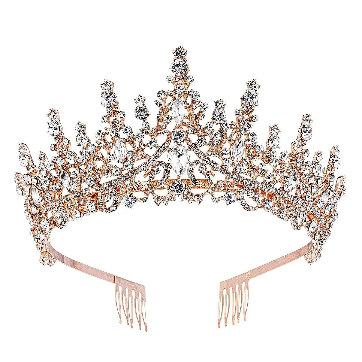 Wholesale High princess tower Rhinestone Tiara