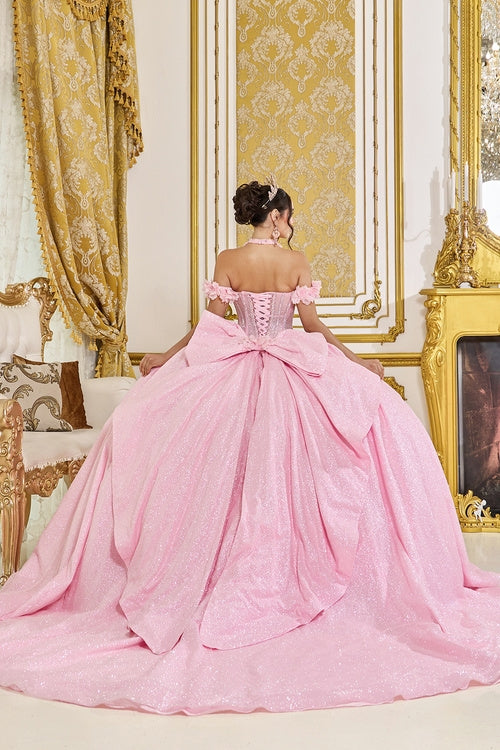 Linda Mariposa Sparkle Princess Dress - Style #5115 - Pink