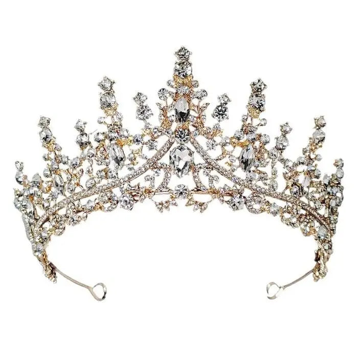 Wholesale Queen Top Flowers Rhinestone Tiara