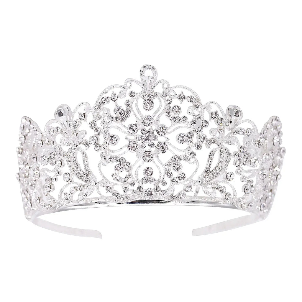 Wholesale Blooming Flower Bud Rhinestone Tiara
