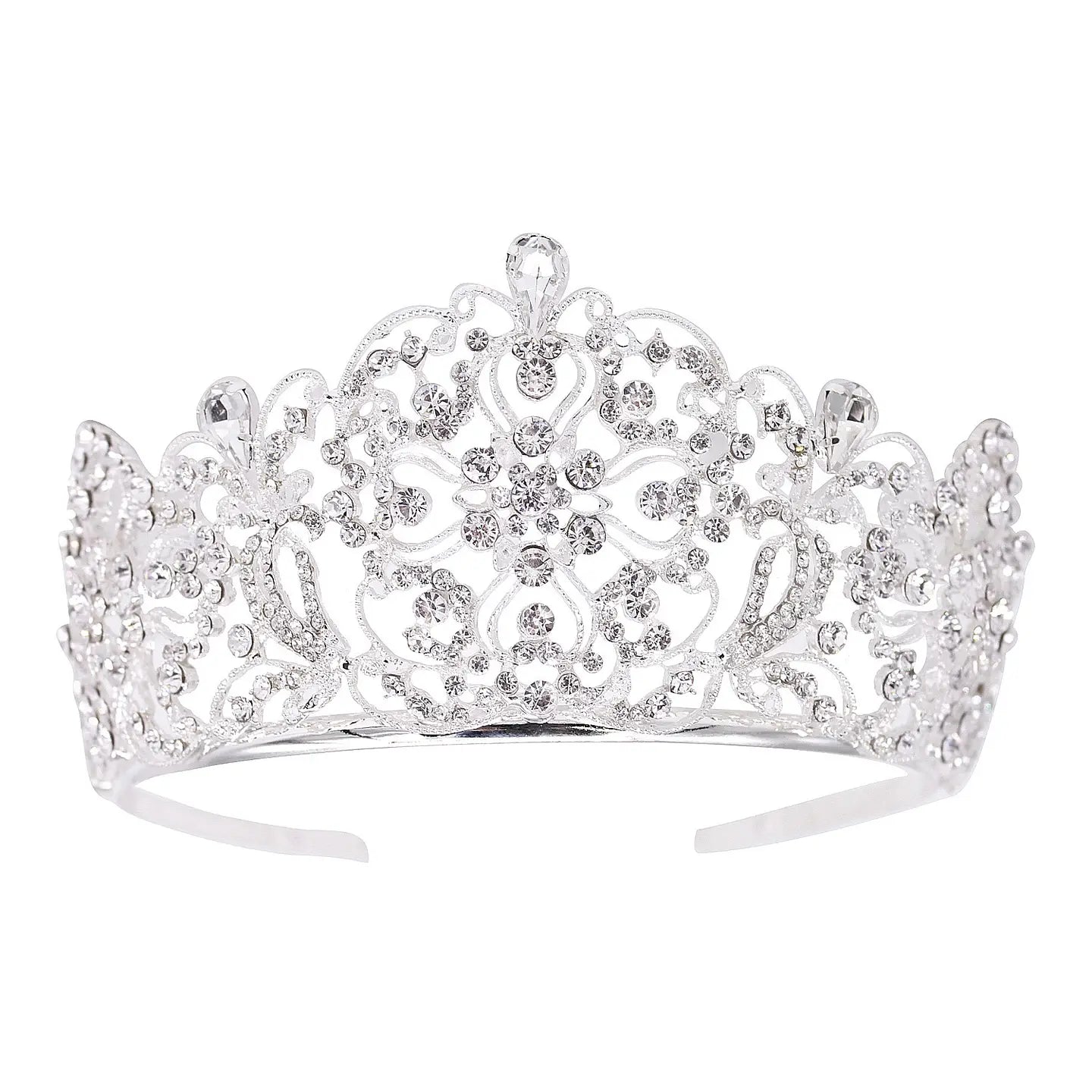 Wholesale Blooming Flower Bud Rhinestone Tiara