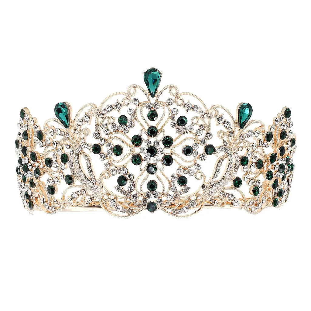 Wholesale Blooming Flower Bud Rhinestone Tiara