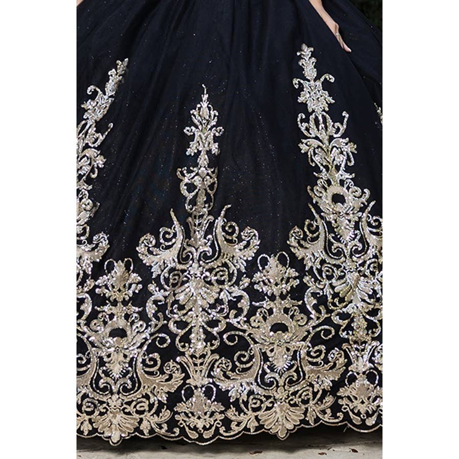 {Black and Gold Quinceañera Dress} - {} at {Linda Mariposa}