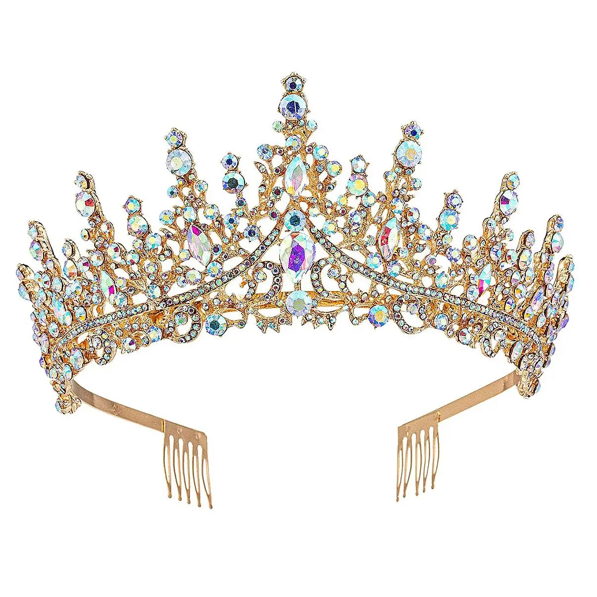 Wholesale High princess tower Rhinestone Tiara
