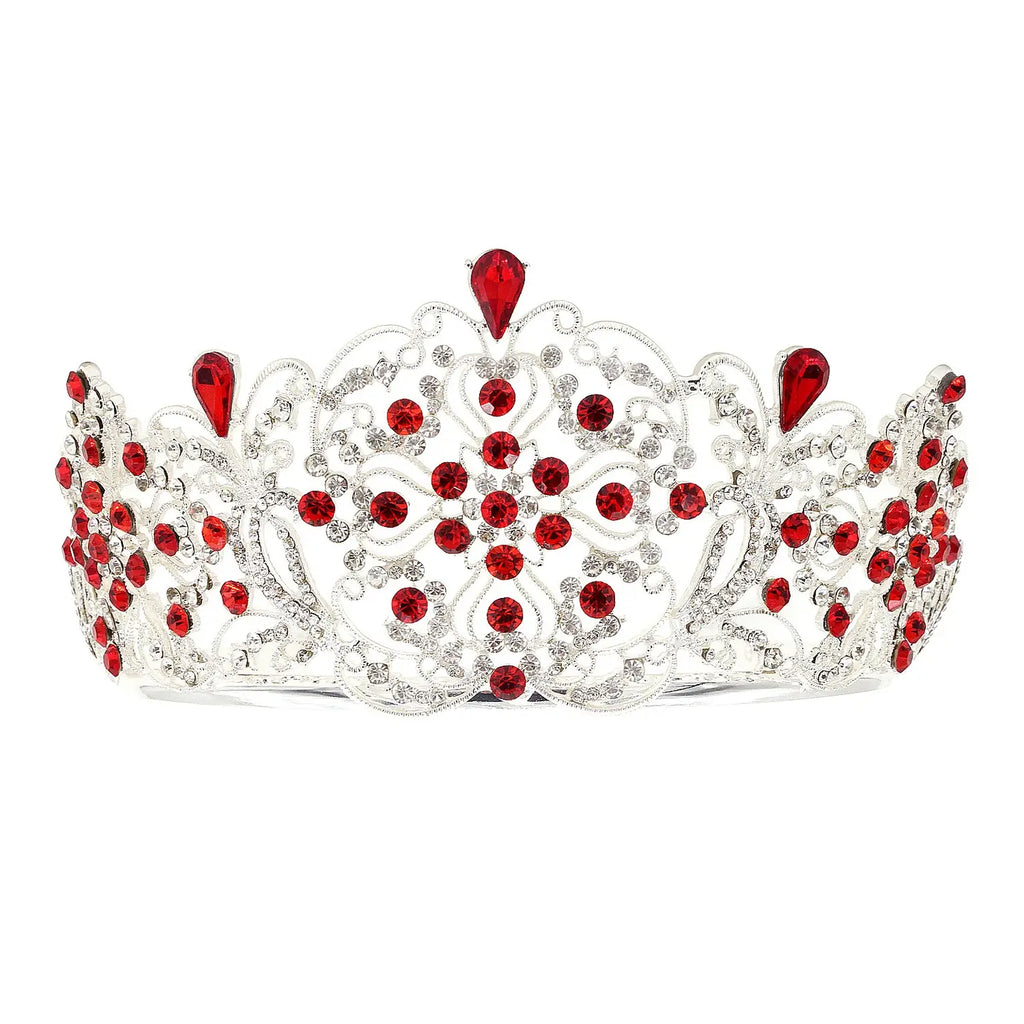 Wholesale Blooming Flower Bud Rhinestone Tiara