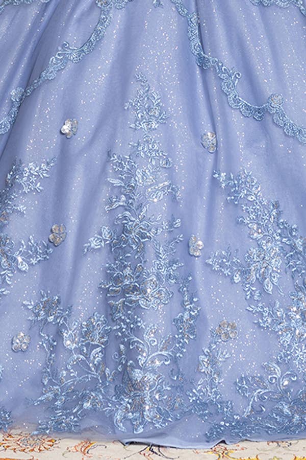 Glamorous Off-Shoulder Embellished Quinceanera Ball Gown - Sparkle & Elegance for Sweet Sixteen