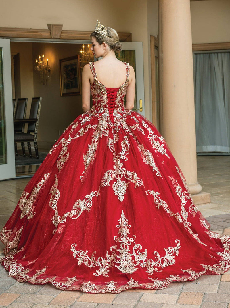 {Dazzling Sweetheart Glitter Ball Gown for Prom & Quinceañera Celebrations} - {} at {Linda Mariposa}
