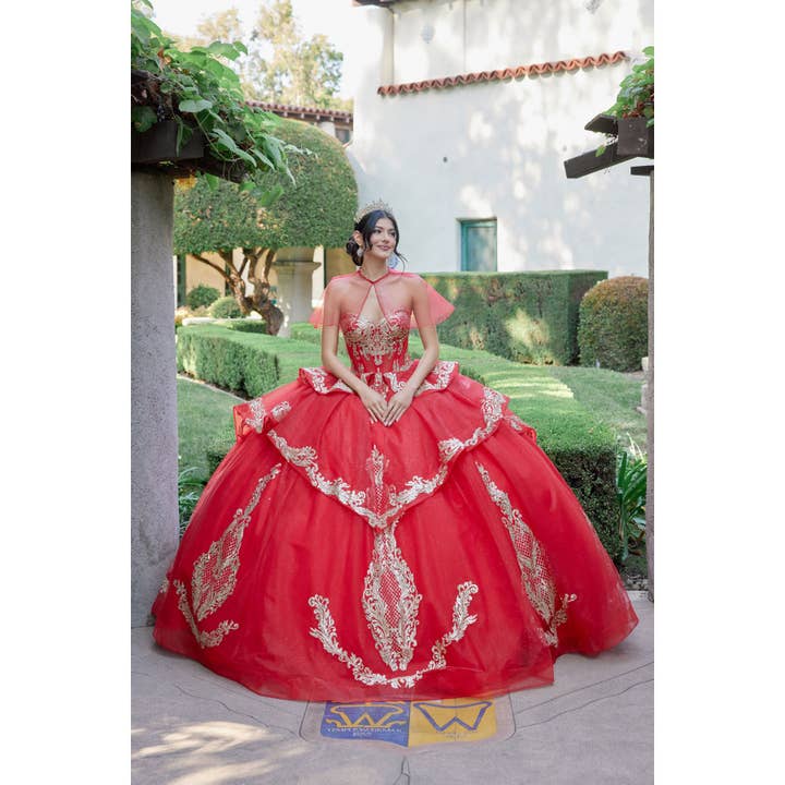 {Exquisite Gold Quinceanera Dress} - {} at {Linda Mariposa}