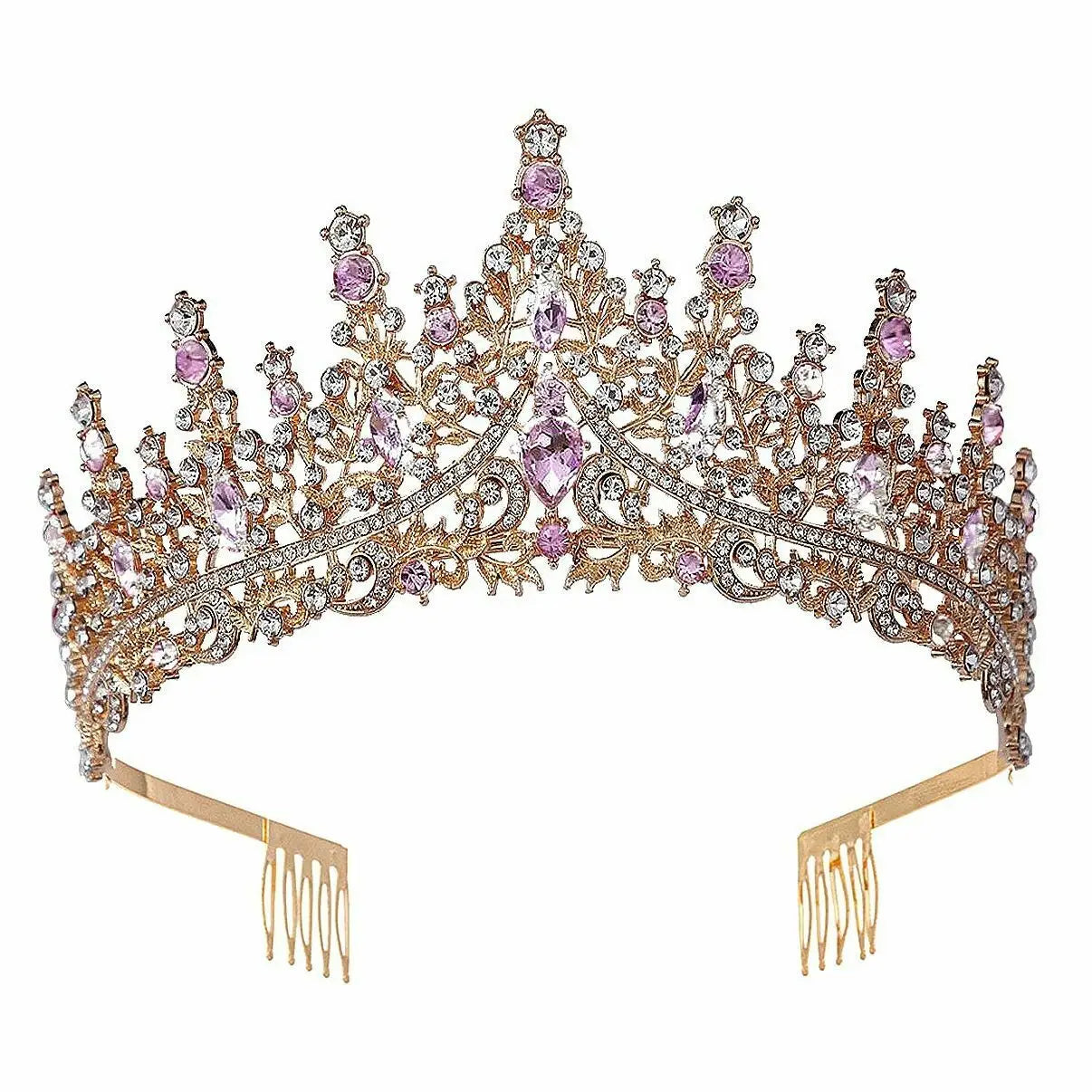 Wholesale High princess tower Rhinestone Tiara