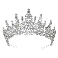 Queen Top Flowers Rhinestone Tiara