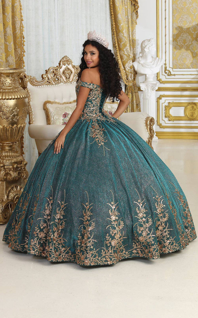 {Floral Embroidered Quinceanera Dress} - {} at {Linda Mariposa}
