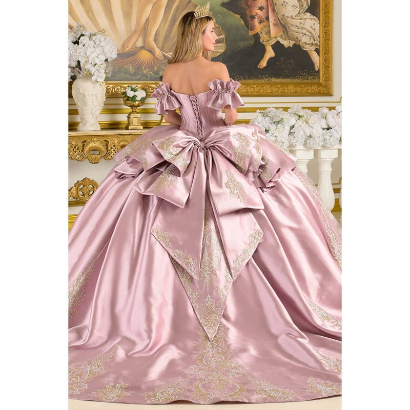 {Glimmering Mauve Quinceanera Dress} - {} at {Linda Mariposa}