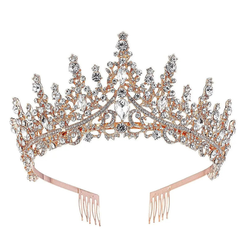 {High princess tower Rhinestone Tiara} - {} at {Linda Mariposa}