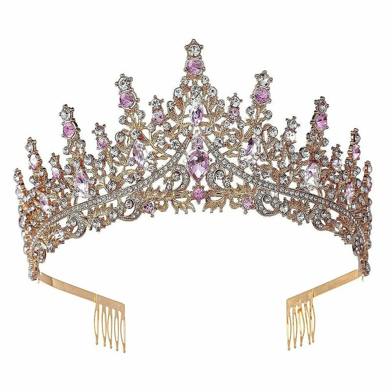 {High princess tower Rhinestone Tiara} - {} at {Linda Mariposa}