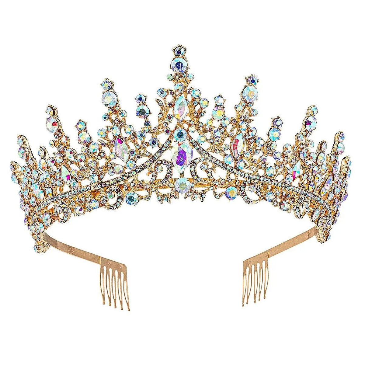 {High princess tower Rhinestone Tiara} - {} at {Linda Mariposa}