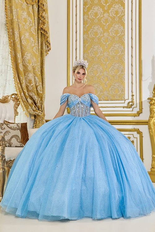 {Linda Mariposa Satin Bow Sparkle Dress - Style 5139} - {} at {Linda Mariposa}