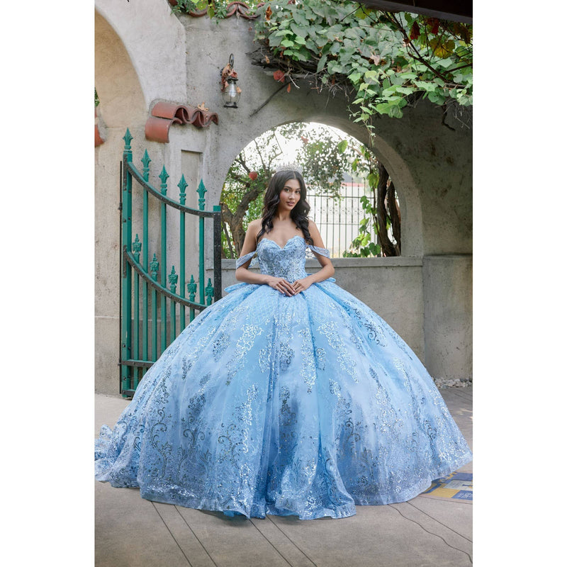{Pink Off - Shoulder Quinceañera Dresses} - {} at {Linda Mariposa}