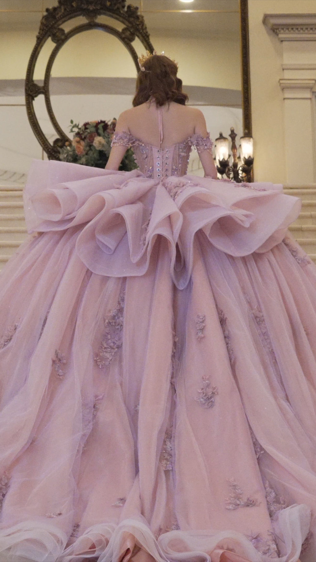 Fairytale Glow Lilac Mexican Quinceañera Dress That Shimmers Like a Dream