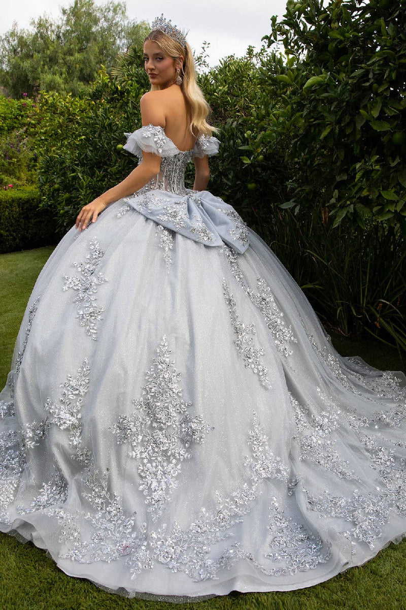 {Silver Quinceañera Dress} - {} at {Linda Mariposa}