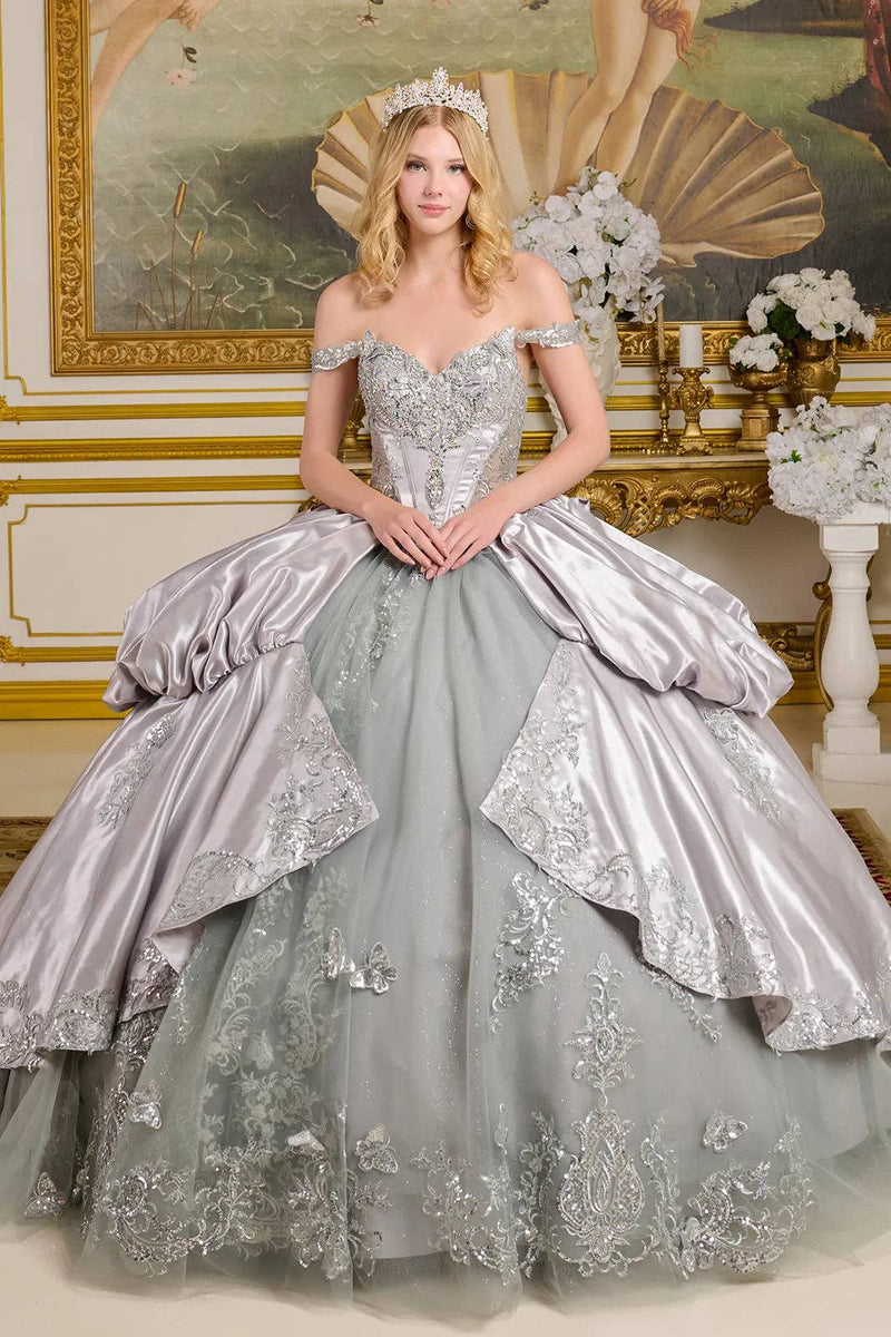 {Silver Quinceañera Dress} - {} at {Linda Mariposa}