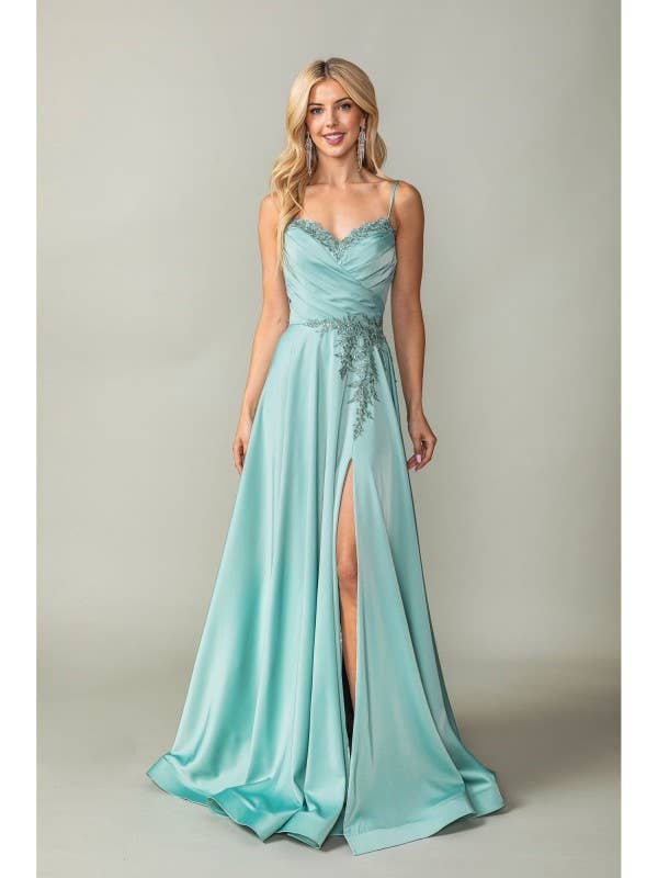 {Wholesale Lace - Up Back Prom Dress} - {} at {Linda Mariposa}