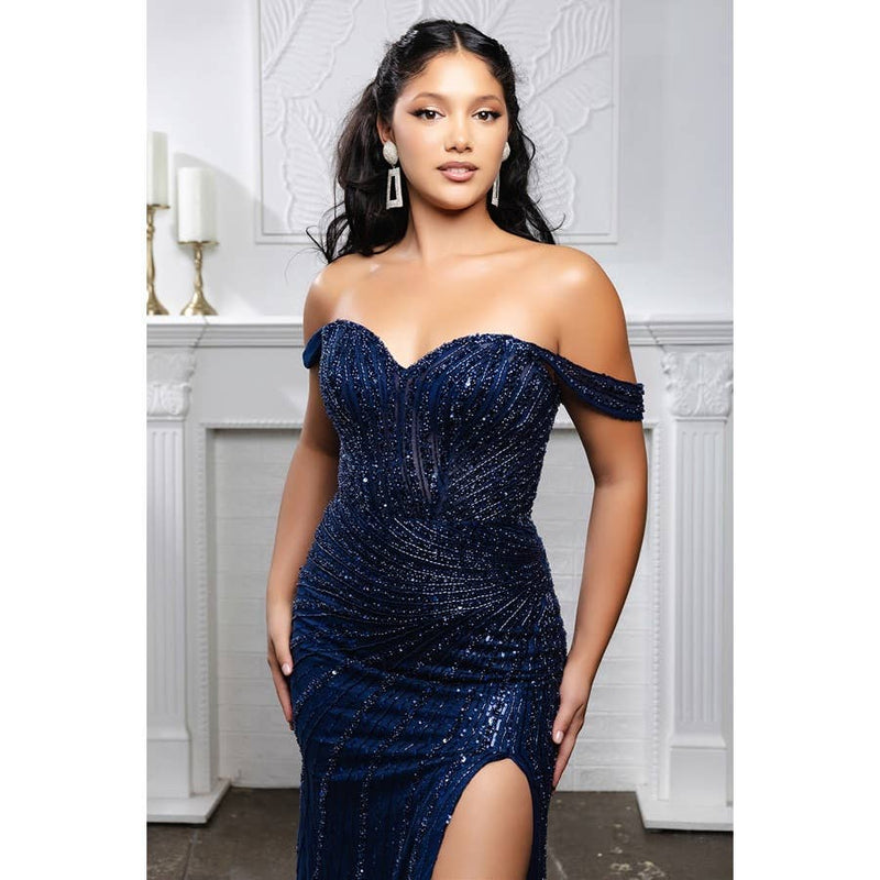 {Wholesale Off Shoulder Sweet Sequin Glitter Sheath Dress} - {} at {Linda Mariposa}