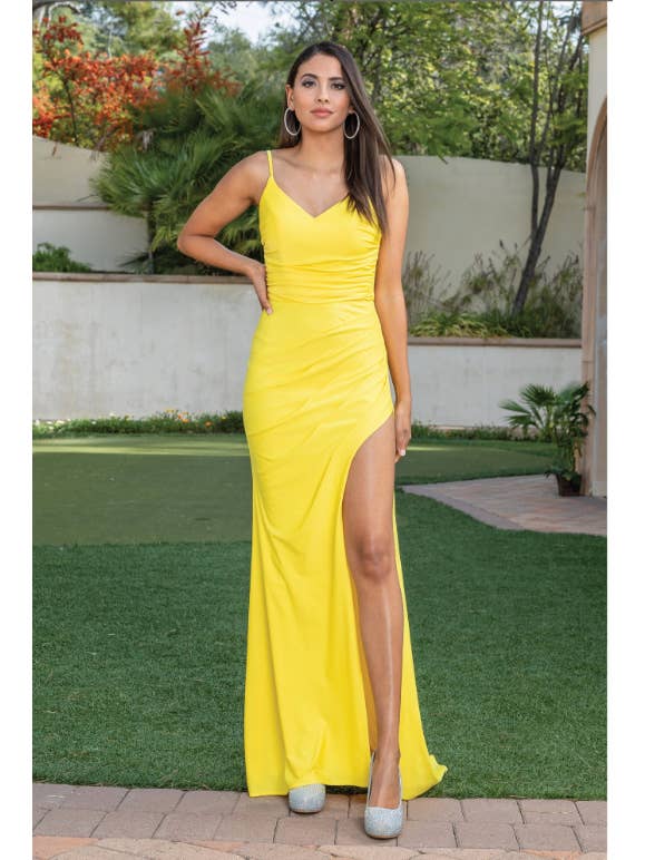 {Wholesale Train Detail Prom Dress} - {} at {Linda Mariposa}