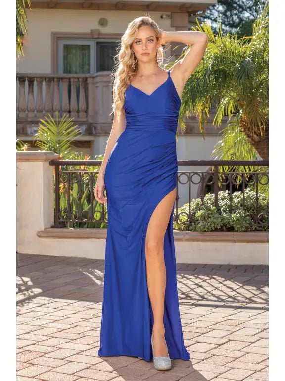 {Wholesale Train Detail Prom Dress} - {} at {Linda Mariposa}